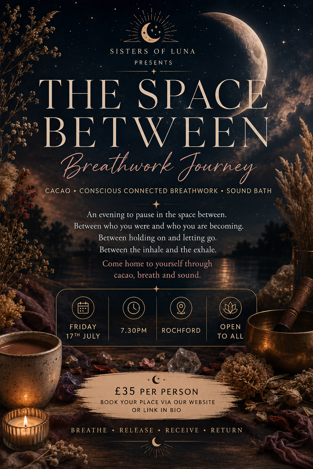 The Space Between - Breathwork | Cacao | Sound Bath