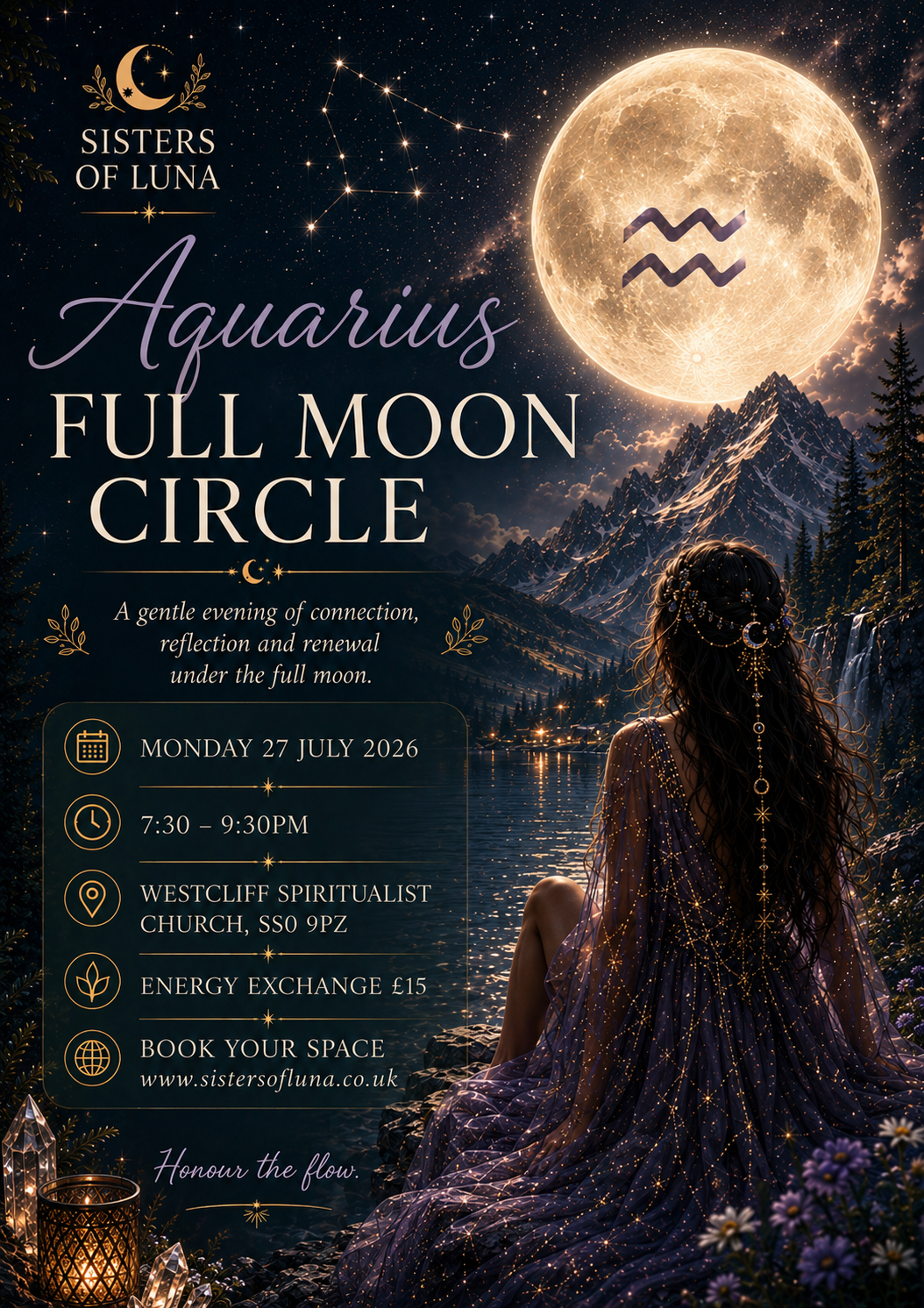 Aquarius Full Moon Circle
